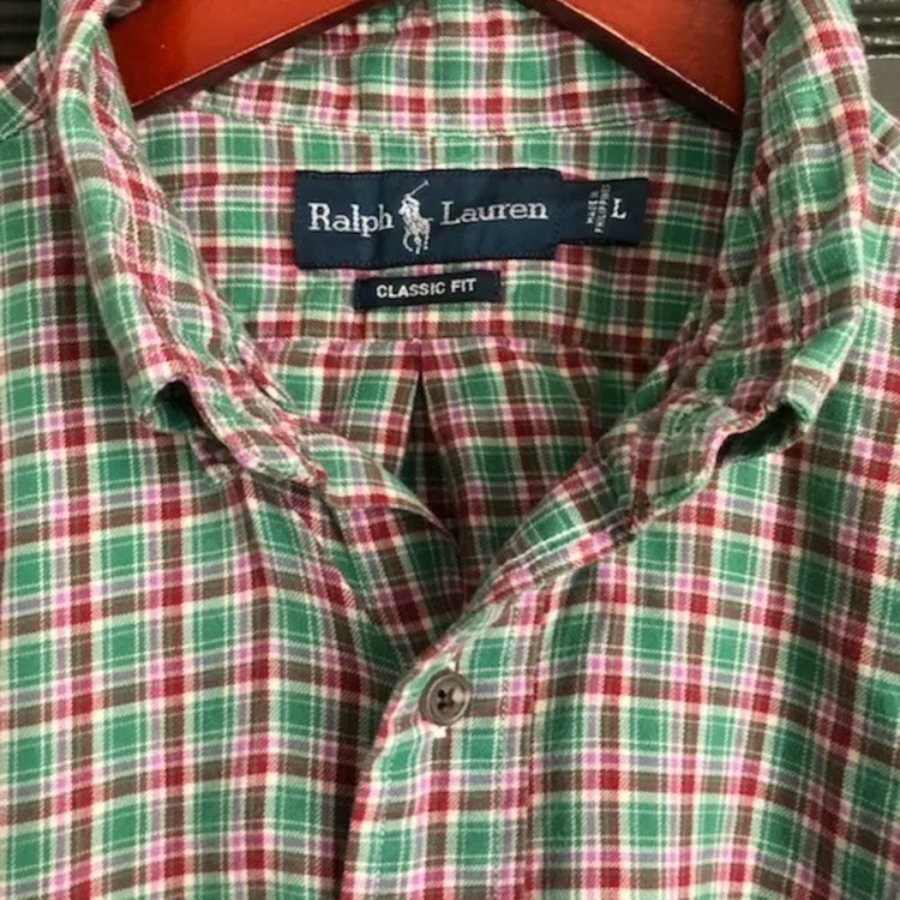 MEN’S polo ralph lauren button down size L